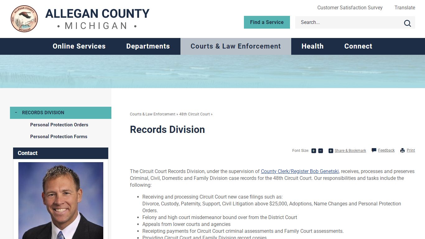Records Division | Allegan County, MI