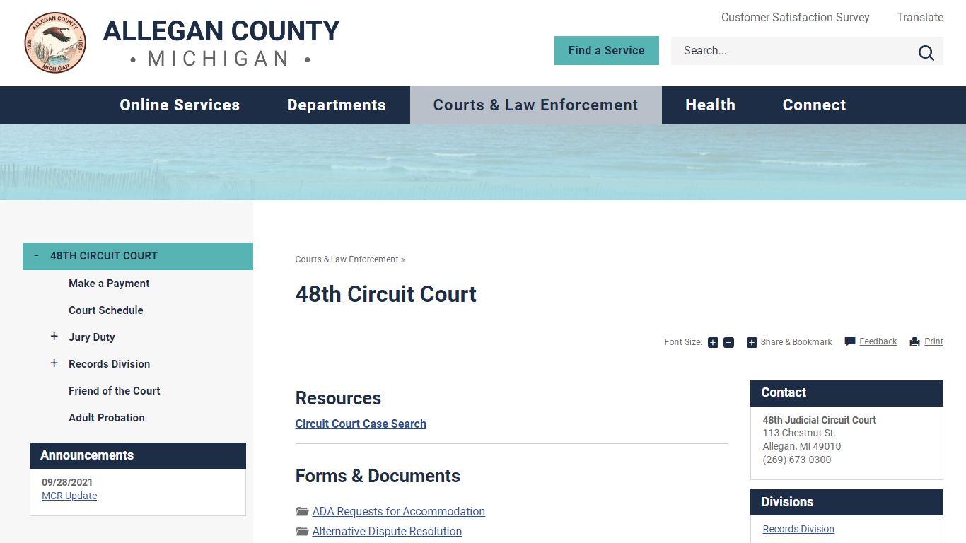 48th Circuit Court | Allegan County, MI