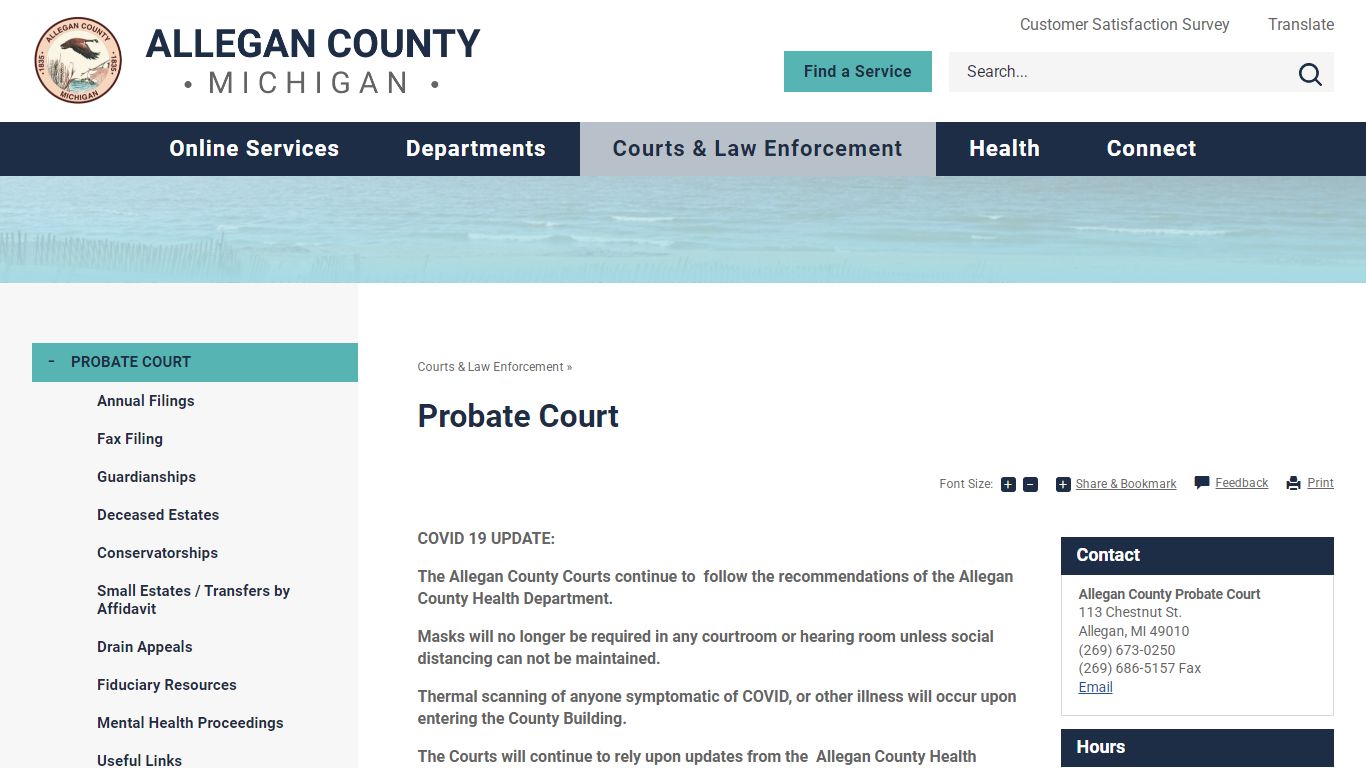 Probate Court | Allegan County, MI